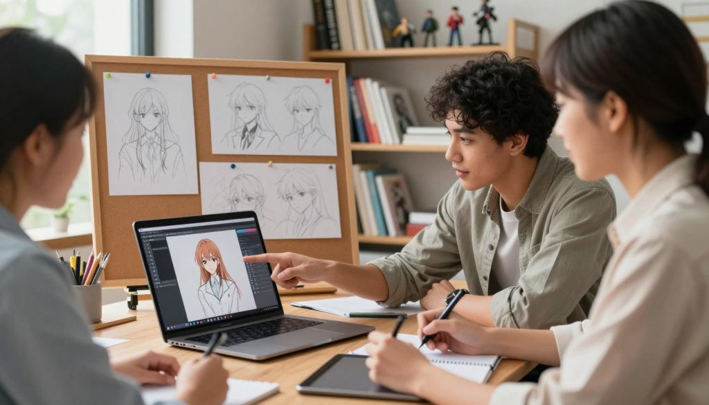 selecting model for anime art